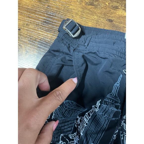 Orlebar Brown Swim Shorts NYC New York City all over print boys size 4 black - Picture 8 of 9